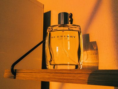 Minimalist dark surface with warm amber glow